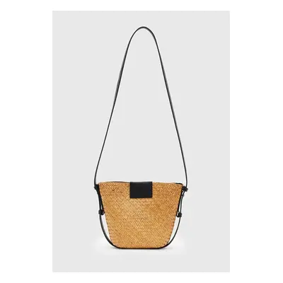 Kabelka AllSaints EBRO STRAW CROSSBODY žlutá barva, WB581Y