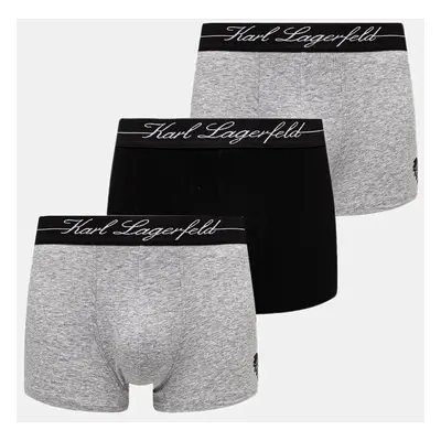 Boxerky Karl Lagerfeld 3-pack pánské, černá barva, A1M47072