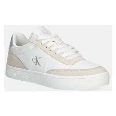 Sneakers boty Calvin Klein Jeans CLASSIC CUPSOLE MIX IN bílá barva, YW0YW01767