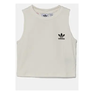 Dětský top adidas Originals bílá barva, JC8431