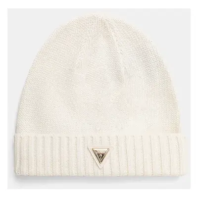 Čepice z vlněné směsi Guess BEANIE béžová barva, V4BZ08 Z39B0