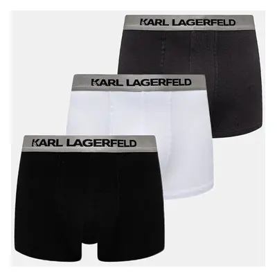 Boxerky Karl Lagerfeld 3-pack pánské, bílá barva, A1M47020