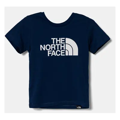 Dětské tričko The North Face S/S EASY TEE tmavomodrá barva, s potiskem, NF0A8DRND1R1