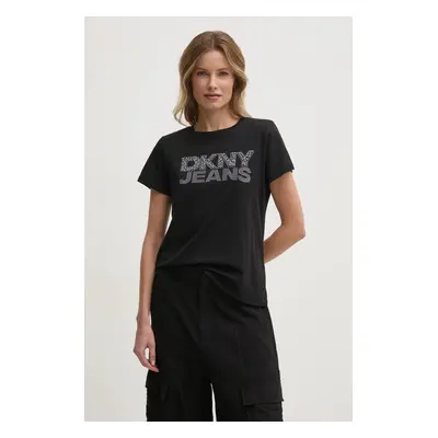 Tričko Dkny černá barva, DJ4T1333