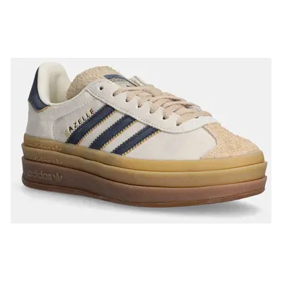 Kožené sneakers boty adidas Originals Gazelle Bold béžová barva, JQ5126