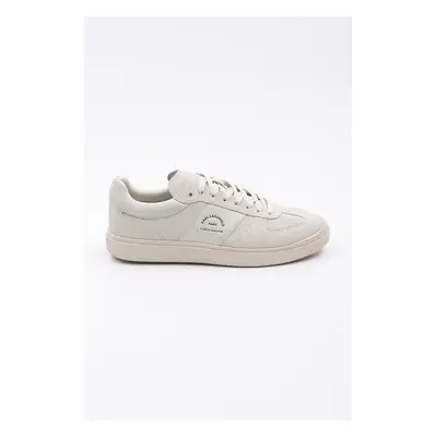 Kožené sneakers boty Karl Lagerfeld ATLAS béžová barva, KL51837