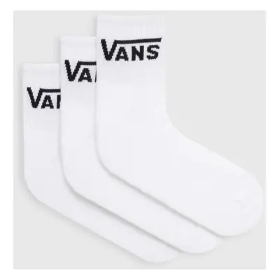 Ponožky Vans 3-pack pánské, bílá barva