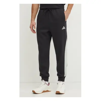 Tepláky adidas Essential Colorblock černá barva, s aplikací, JD8061