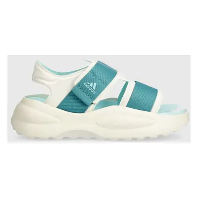 Dětské sandály adidas MEHANA SANDAL KIDS tyrkysová barva