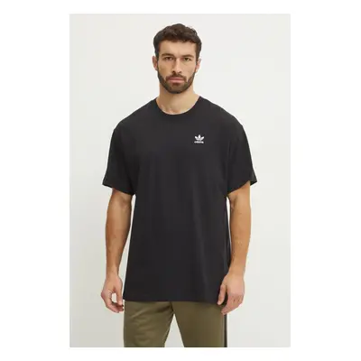 Bavlněné tričko adidas Originals Essential černá barva, JD0349