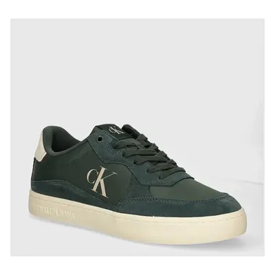 Sneakers boty Calvin Klein Jeans CLASSIC CUPSOLE ICONIC NYLON zelená barva, YM0YM01100