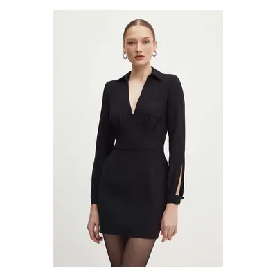 Šaty Elisabetta Franchi černá barva, mini, AB67646E2