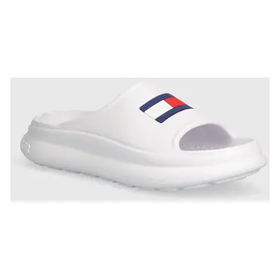 Pantofle Tommy Hilfiger bílá barva