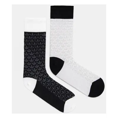 Ponožky adidas Originals 2-pack černá barva, JC8631