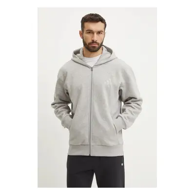 Mikina adidas ALL SZN pánská, šedá barva, s kapucí, melanžová, IY4159