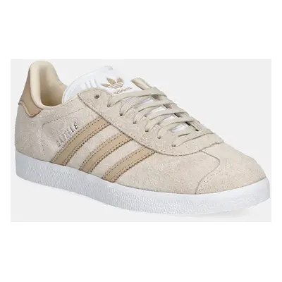 Semišové sneakers boty adidas Originals Gazelle béžová barva, JH7215