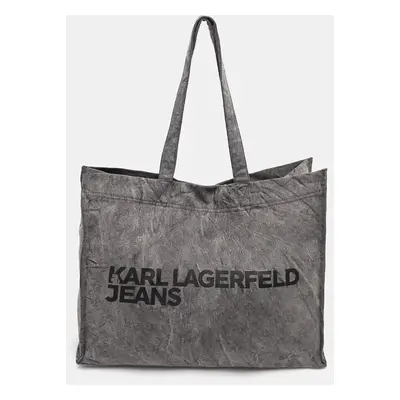 Kabelka Karl Lagerfeld Jeans šedá barva, 246J3047