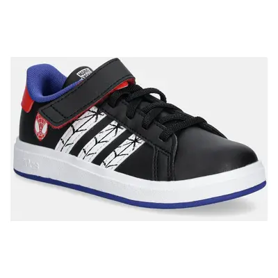 Dětské sneakers boty adidas GRAND COURT SPIDER-MAN černá barva, JS0742