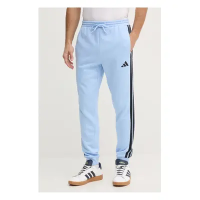 Tepláky adidas Essentials modrá barva, s aplikací, JE6315