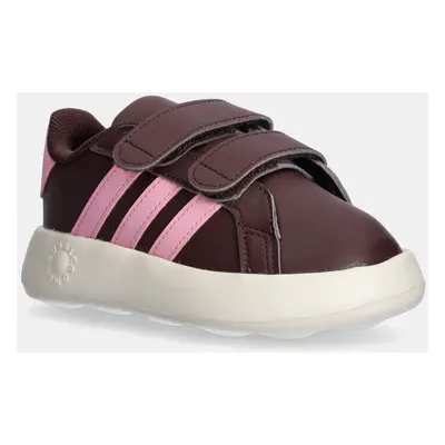 Dětské sneakers boty adidas GRAND COURT 2.0 vínová barva, JR5105