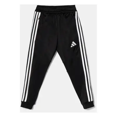 Dětské tepláky adidas Performance černá barva, s aplikací, JD3061