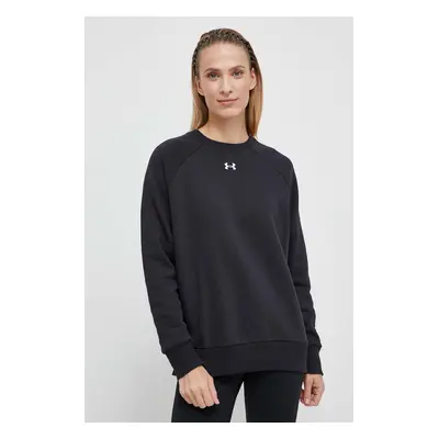 Mikina Under Armour dámská, černá barva, hladká, 1379508