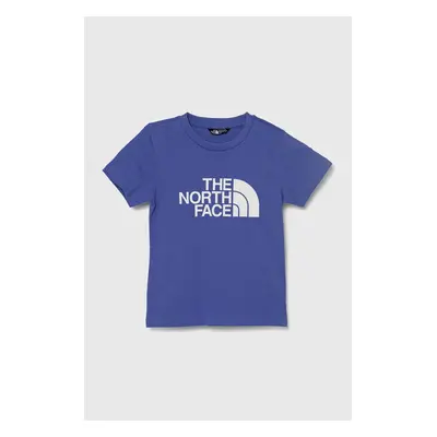 Dětské tričko The North Face EASY TEE fialová barva, s potiskem