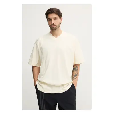 Bavlněné tričko adidas Originals FRONT ST TEE béžová barva, JD0912