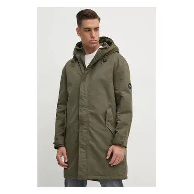 Parka Pepe Jeans THANDER pánská, zelená barva, přechodná, PM403012