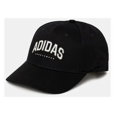 Kšiltovka adidas U VARSITY CAP černá barva, s aplikací, JP4818