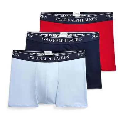 Boxerky Polo Ralph Lauren 3-pack pánské, modrá barva, 714830299