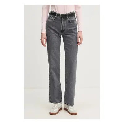 Džíny Pepe Jeans STRAIGHT JEANS HW ROBYN dámské, high waist, PL204901UM0