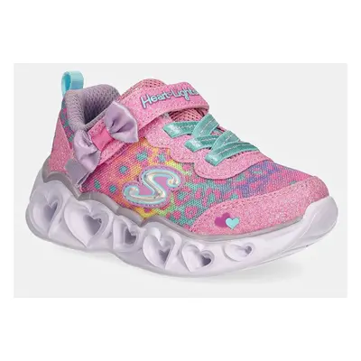 Dětské sneakers boty Skechers HEART LIGHTS růžová barva, 302088N