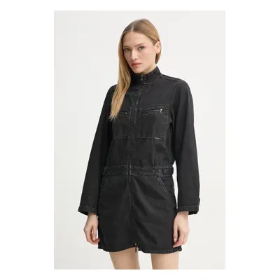 Džínové šaty G-Star Raw černá barva, mini, D25363-D540