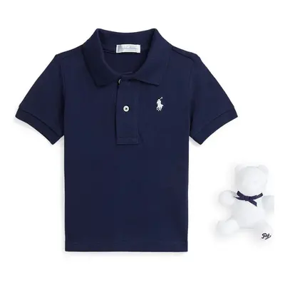 Dětské polo tričko Polo Ralph Lauren tmavomodrá barva, 320940294001