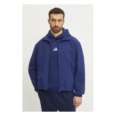 Mikina adidas Tiro pánská, tmavomodrá barva, vzorovaná, JC6668