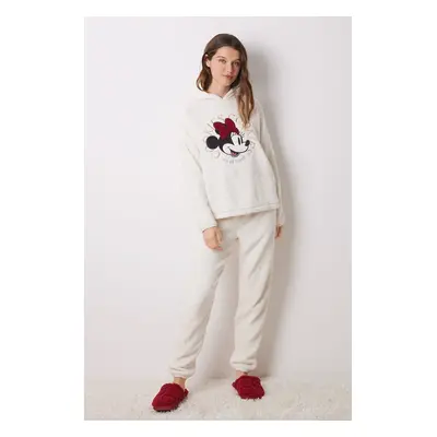 Pyžamo women'secret MICKEY béžová barva, 3138637