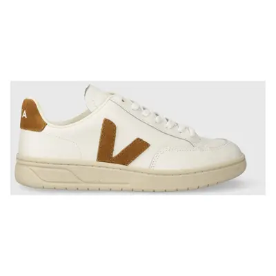 Kožené sneakers boty Veja V-12 bílá barva, XD0202322A