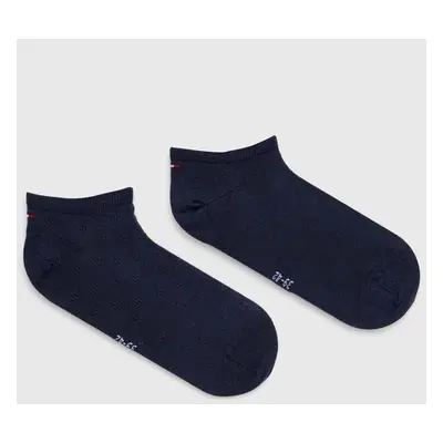 Ponožky Tommy Hilfiger 2-pack dámské, tmavomodrá barva, 701227307