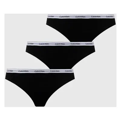 Kalhotky Calvin Klein Underwear 3-pack černá barva, 000QD5207E