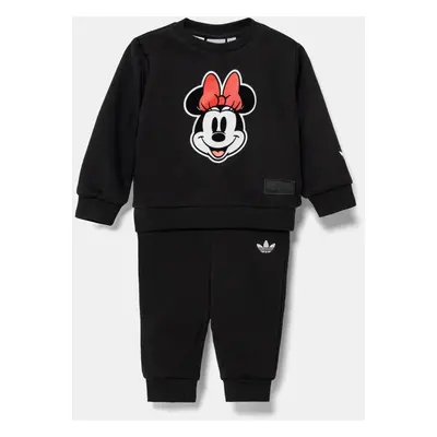 Dětská tepláková souprava adidas Originals x Disney černá barva, JD0583