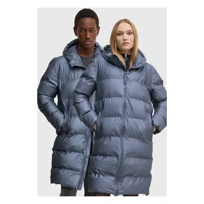 Bunda Rains Alta Longer Puffer Jacket W3T4 modrá barva, zimní, 15130-36