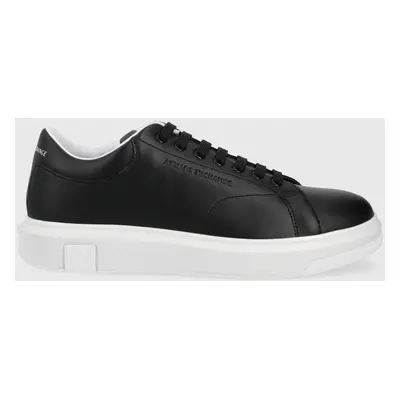 Kožené sneakers boty Armani Exchange černá barva, XUX123 XV534 00002