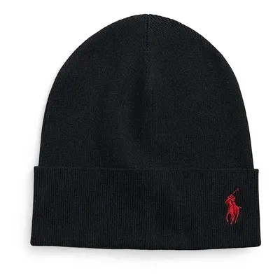 Bavlněná čepice Polo Ralph Lauren černá barva, 449959339