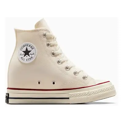 Kecky Converse Chuck 70 Wedge dámské, bílá barva, A12562C