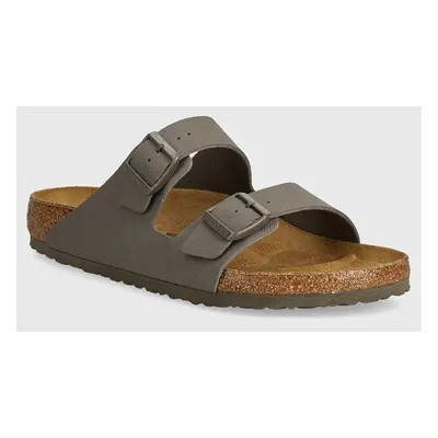 Pantofle Birkenstock Arizona pánské, šedá barva, 1028195