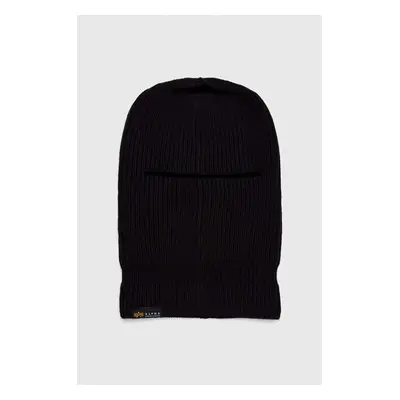 Kukla Alpha Industries Label Balaclava černá barva, 138901.03