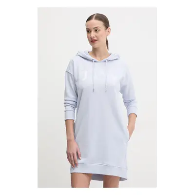 Šaty Dkny modrá barva, mini, oversize, DP5D4885