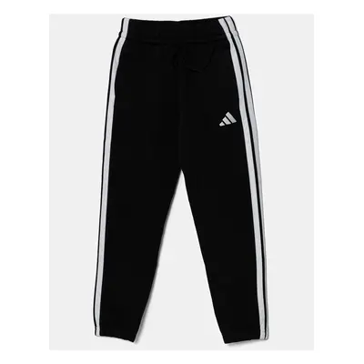 Dětské tepláky adidas černá barva, vzorované, JJ3540