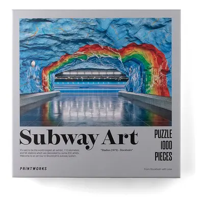 Printworks - Puzzle Subway Art Rainbow 1000 elementów